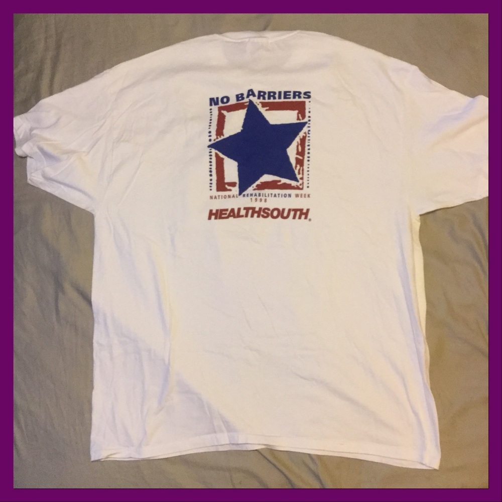 Vtg- white T, sz XXL